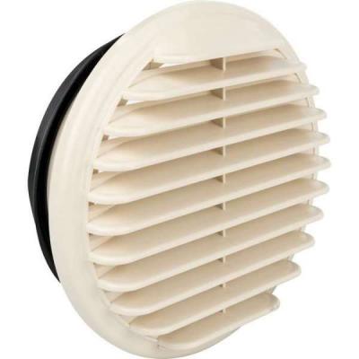 Bouche dair entr&eacute;e/sortie PVC beige &Oslash; 160 mm