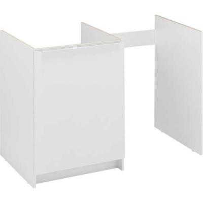 Meuble bas blanc 1 porte pour cuisinette - 120 x 86 x 59 cm - Moderna
