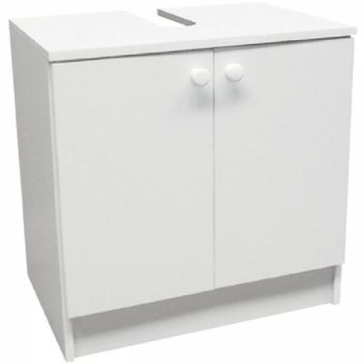 Meuble sous lavabo blanc - 60 x 62 x 42 cm - N&eacute;ova