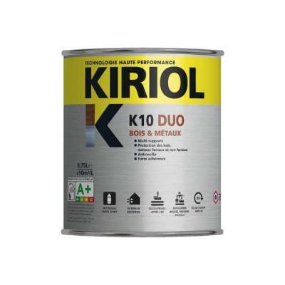 Peinture antirouille K10 Duo COMUS Satin Noir 0.75L - A005374