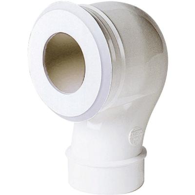 Pipe coud&eacute; courte pour sortie WC - Diam&egrave;tre : 100 mm