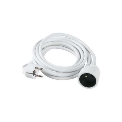 Prolongateur cable souple blanc h05 vv-f 3g 1,5 mm&sup2; 10