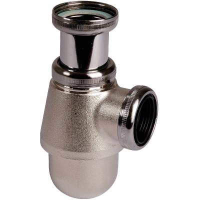 Siphon De Lavabo A Tube Plongeur Reglable - Laiton