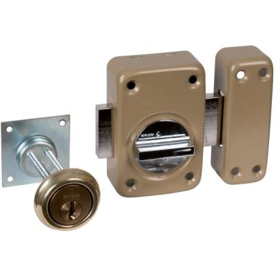 Verrou V136 syst&egrave;me V5 &agrave; bouton et cylindre extensible - Vachette