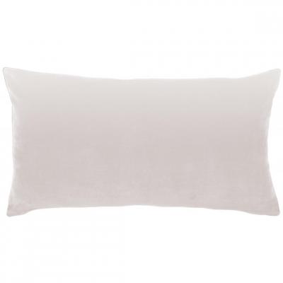 Coussin uni Elise 30x50 cm Ecru Craie|Tentation