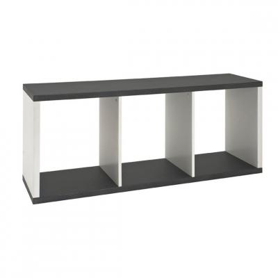 Haku M&ouml;bel &Eacute;tag&egrave;re, Mdf, Blanc Aspect Granit, L 117 X P 30 X H 50 cm