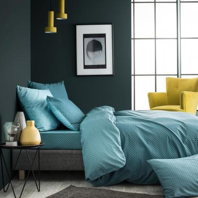 Housse de couette imprim&eacute;e en viscose de bambou, CAMILLE