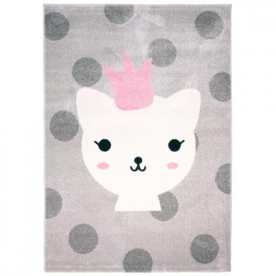 Tapis Lola Polka - 120 X 170 Cm - Oeko Tex - Nattiot Gris
