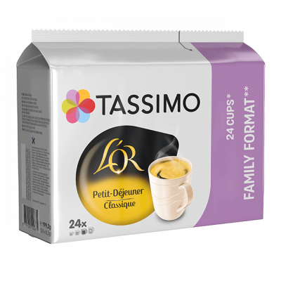Tassimo L'OR Petit D&eacute;jeuner Classique pour Tassimo. 24 Capsules