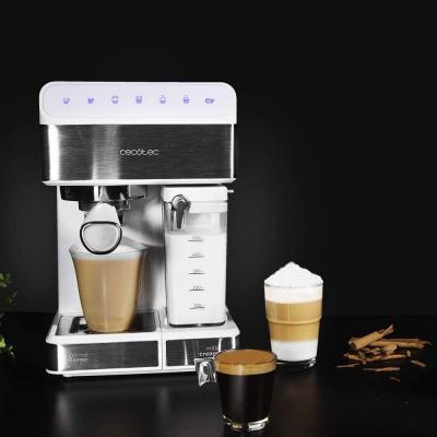 Machine &Agrave; Caf&eacute; De 1,4l Avec Panneau De Commande Tactile 1350w Gris Blanc