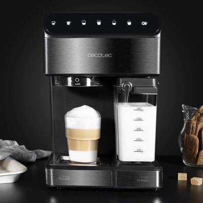 Machine &agrave; caf&eacute; expresso de 1,4l programmable 1450w gris noir
