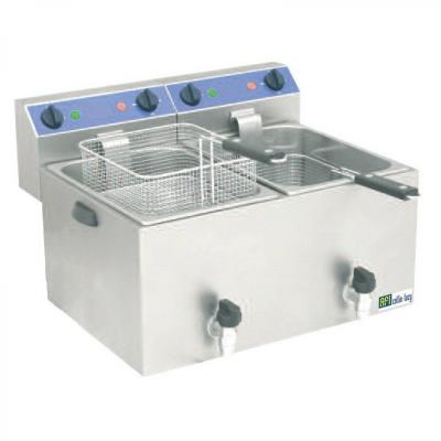Friteuse de Table S&eacute;rie Standard avec Vidange 2 x 8 L AFI Collin Lucy