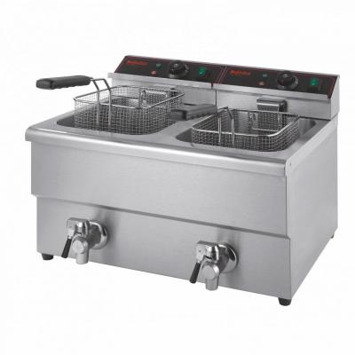 Friteuse Professionnelle 2 x 8 Litres avec Robinet Vidange Pujadas 