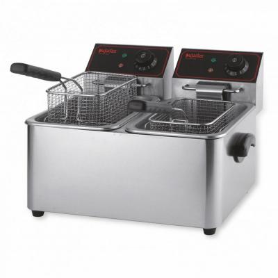 Friteuse Professionnelle &agrave; Poser Inox 2 x 5 Litres 