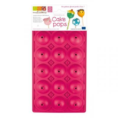 Scrapcooking 3171 Cake Pops Moule Silicone Rose 21,5 x 12,5 x 4 cm