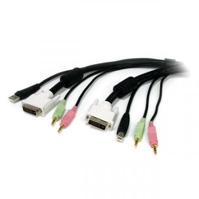 Startech Dvi-i Usb 4 In 1 Kvm Switch 18 M Noir