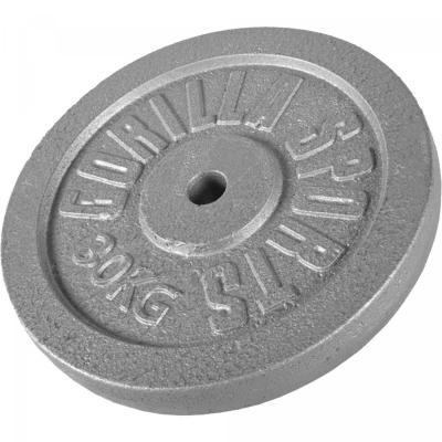 Disques de poids en fonte gris - De 0,5 kg &agrave; 30 kg - Poids : 30 kg