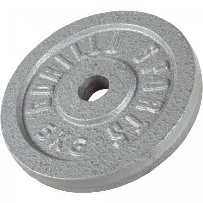Disques de poids en fonte gris - De 0,5 kg &agrave; 30 kg - Poids : 5 kg