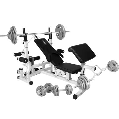 Banc de musculation universel GS005 + set d'halt&egrave;res fonte grip de 108 KG