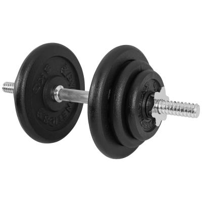 Haltere court de 20 kg avec disques en fonte gyronetics e series gn016