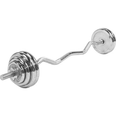 Halt&egrave;re chrom&eacute; version Curl - kit 35,5 kg