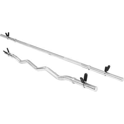 Lot barre longue de 170cm barre curl de 120cm diametre 30mm avec stop disques