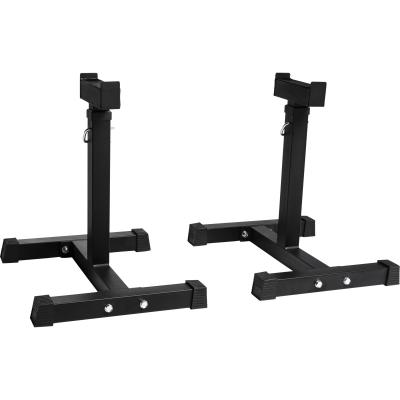 Support de barre r&eacute;glable &ndash; repose barre musculation noir