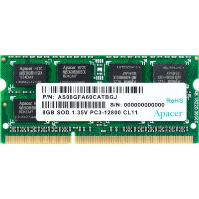 Apacer Dv.08g2k.kam 1x8gb Ddr3 1600mhz Ram Memory Vert