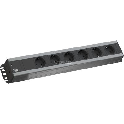 Bachmann 300.000 6AC outlet(s) 2m Noir, Gris multiprise
