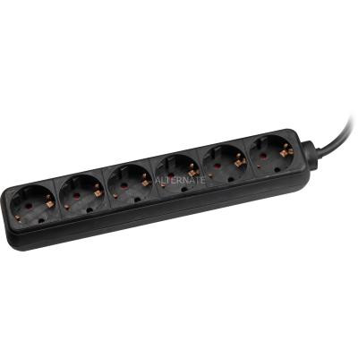 Bachmann 381.141S multiprise 1,5 m 6 sortie(s) CA Noir
