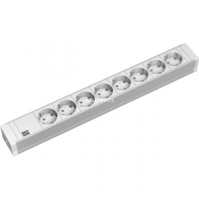 Bachmann 8x Schuko, 2m 8sortie(s) CA 2m Gris multiprise