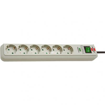 Brennenstuhl Eco Line 6 Fold 1.5 M+shitch Surge Prot Beige