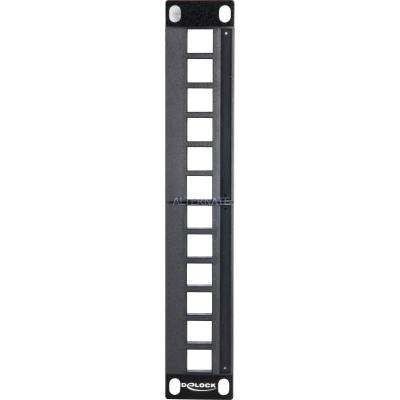 Panneau de brassage 12 ports Delock 43259 non &eacute;quip&eacute; 1 uh X42086
