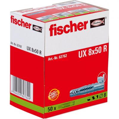 Fischer 062762 ancrage &agrave; vis et cheville murale 50 pi&egrave;ce(s) 5 cm