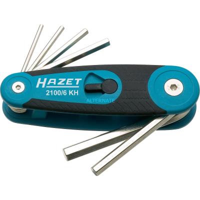 HAZET 2100/6KH Ensemble de tournevis coud&eacute;s Acier chrome-vanadium 6