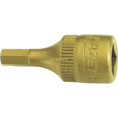 Hazet 8501-5 Douille m&acirc;le carr&eacute; creux 6,3 mm/profil &agrave; 6 pans int&eacute;rieurs Taille 5