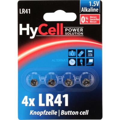 Pile bouton lr 41 alcaline(s) Hycell 30 mAh 1.5 v 4 pc(s) W738181