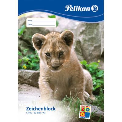 Pelikan - 224840 - Bloc &Agrave; Dessin - C3/20 Din A3 Avec 20 Feuilles 100g