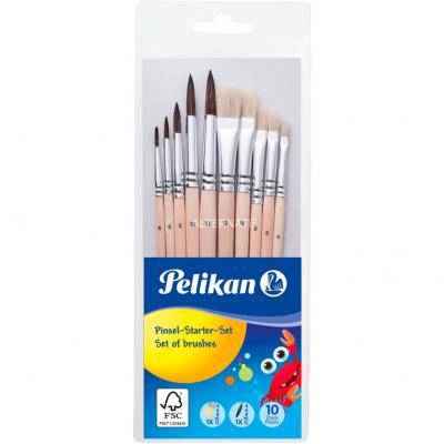 Pelikan Kit de d&eacute;marrage de pinceaux, 10 pi&egrave;ces 0,000000 Noir