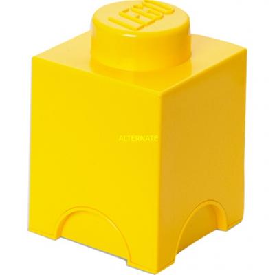 LEGO pierre de stockage 1 nop 12,5 x 18 cm polypropyl&egrave;ne jaune