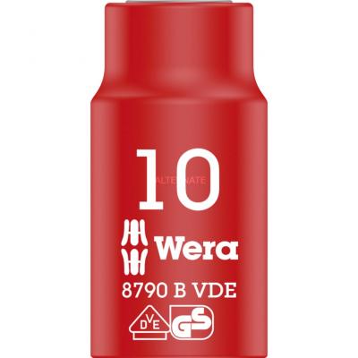 Wera 05004954001 Douille Zyklop Vde 8790 B Isol&eacute;e, Rouge