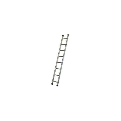 Escalux - Echelle simple Aluminium semi-prof 8 marches Haut Travail 3.21 m et 2.35m repli&eacute;e es