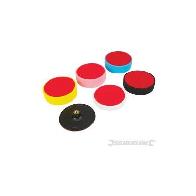 Eponges de polissage auto-agrippantes lot de 6 Silverline