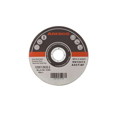 Arebos 100 disques fins &agrave; tron&ccedil;onner l'acier inox &Oslash; 125 mm