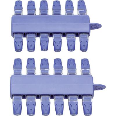 Ideal Networks - kit de 24 identificateurs RJ45 (1 &agrave; 24) vdv ii 158051