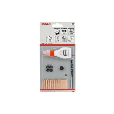Bosch Set de tourillonnage, 32 pi&egrave;ces, 6 mm, 30 mm - 2607000449