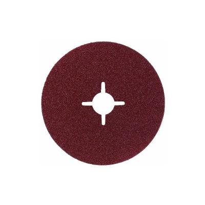 Disque abrasif sur fibres &Oslash; 125 mm G100, BM, non perfor&eacute;