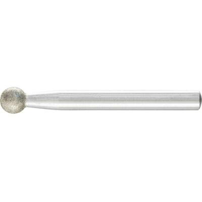 Meule diamant&eacute;e sur tige sph&eacute;rique DKU, &Oslash; : 8 mm, Long. de la queue 52 mm, &Oslash; de tige 6 mm