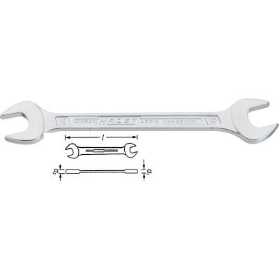 Hazet 450N-18X19 Cl&eacute; &agrave; fourche double 18 - 19 mm DIN 3110, DIN ISO 10102