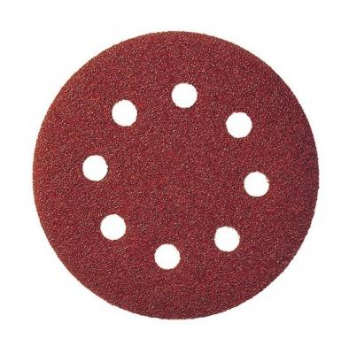 Boite de 50 disques abrasifs sur support papier, auto-agrippants PS22K. Diam&egrave;tre 125 mm. Grain 100.
